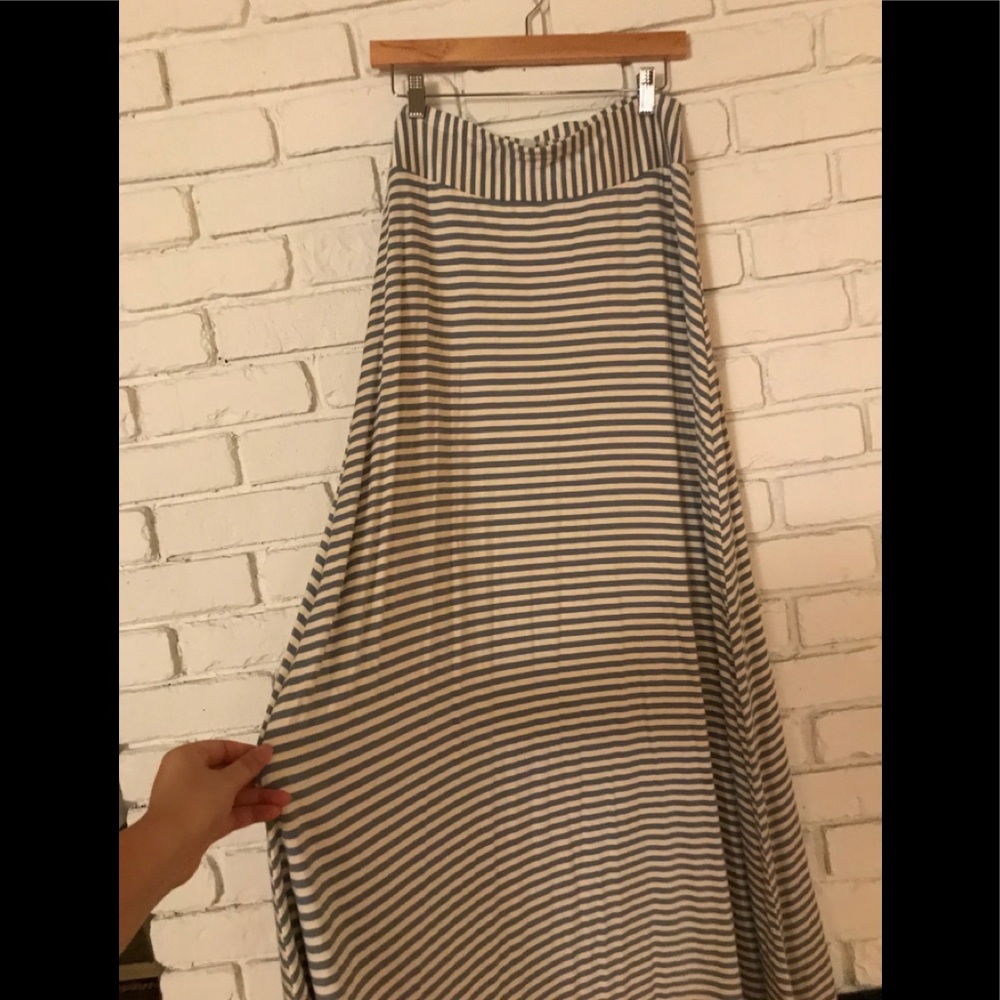 Stripe maxi skirt